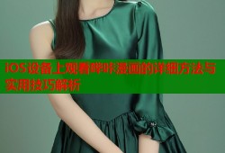 iOS设备上观看哔咔漫画的详细方法与实用技巧解析