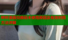 哔咔漫画兑换码未使用原因及有效利用方法详解