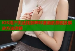 iOS用户无法找到哔咔漫画的原因及解决方法详解