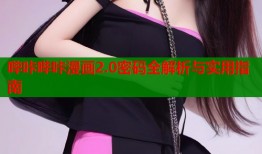 哔咔哔咔漫画2.0密码全解析与实用指南