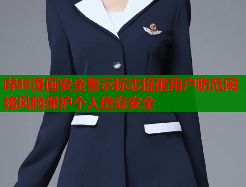 哔咔漫画安全警示标志提醒用户防范网络风险保护个人信息安全